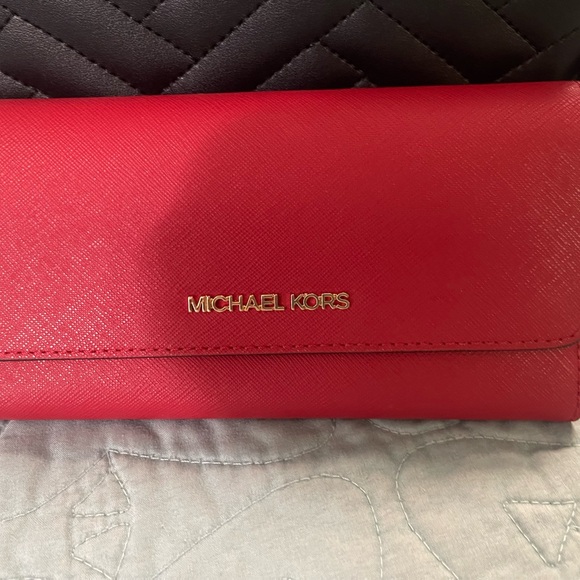 Michael Kors Handbags - Michael Kors Scarlet Red Wallet